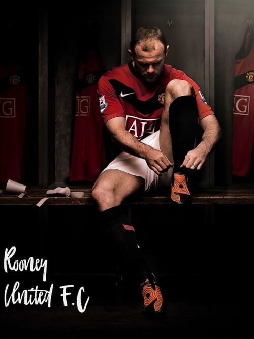 Wayne Rooney Football Poster