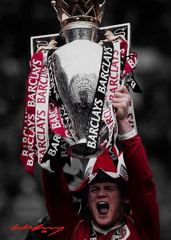 Wayne Rooney Soccer Poster