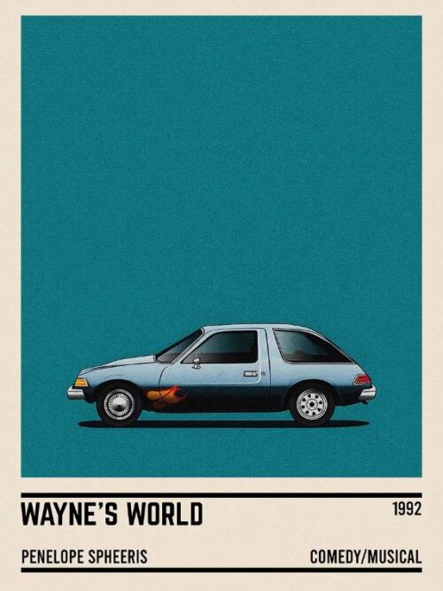 Waynes World Car Poster