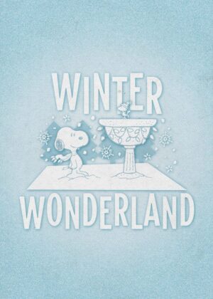 Winter Wonderland Blues Peanuts Poster