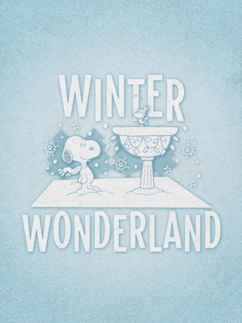 Winter Wonderland Blues Peanuts Poster