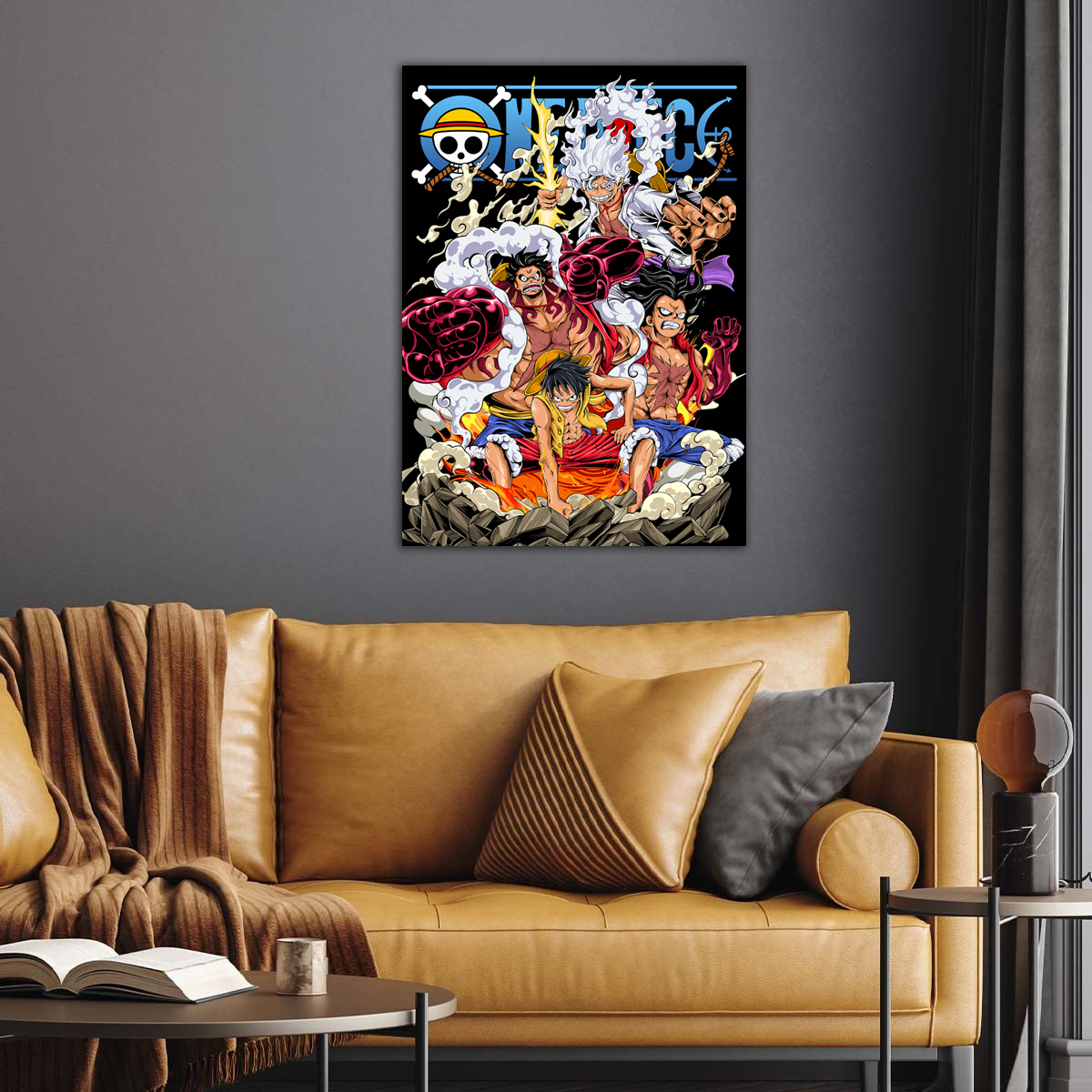 One Piece | Luffy all forms anime Poster
