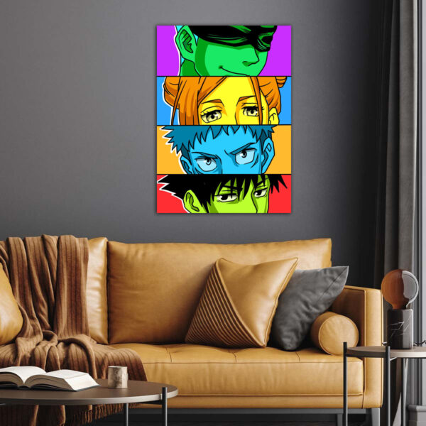 Jujutsu Kaisen pop art style anime Poster
