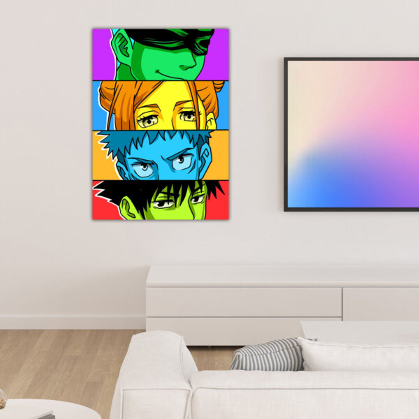 Jujutsu Kaisen pop art style anime Poster
