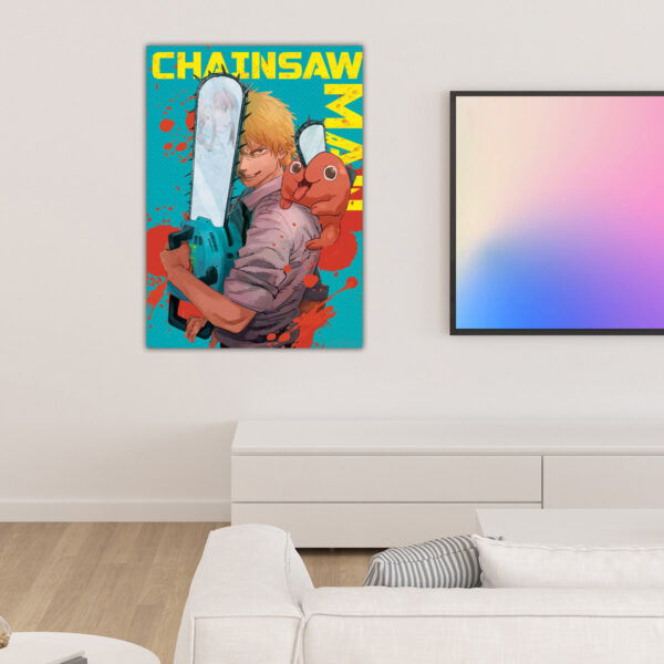 Chainsaw Man Vintage anime Poster