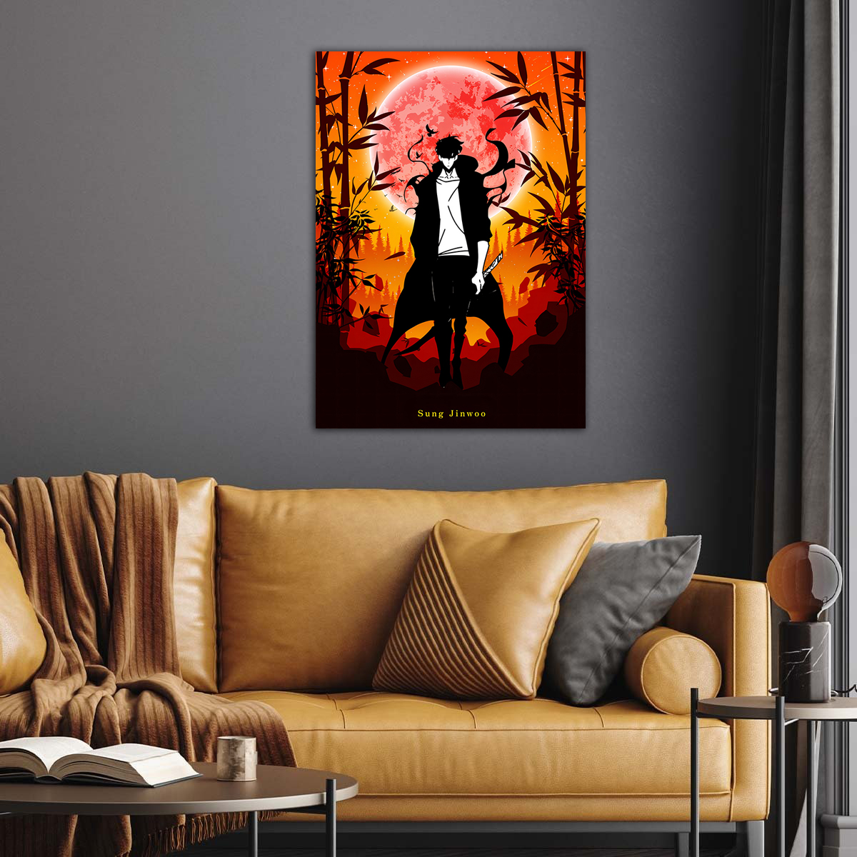 Solo Leveling minimalist anime Poster