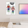 Dragon Ball Goku Anatomy Chart anime Poster
