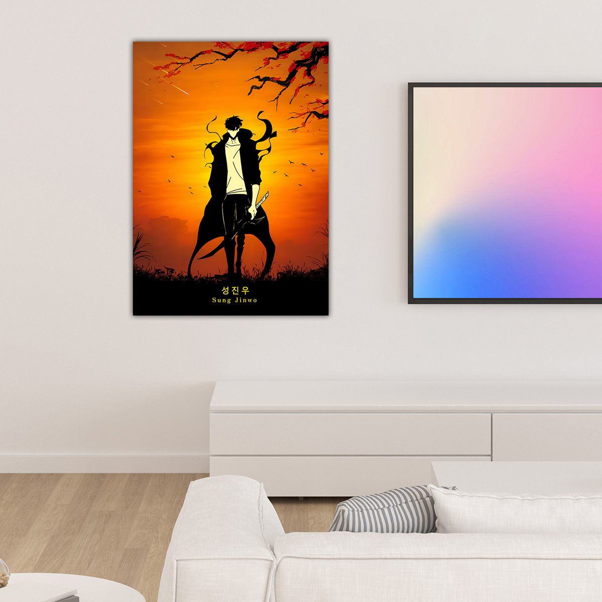 Solo Leveling minimal manhwa Poster