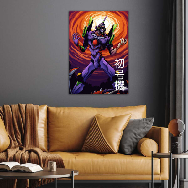 Neon Genesis Evangelion Retro Poster