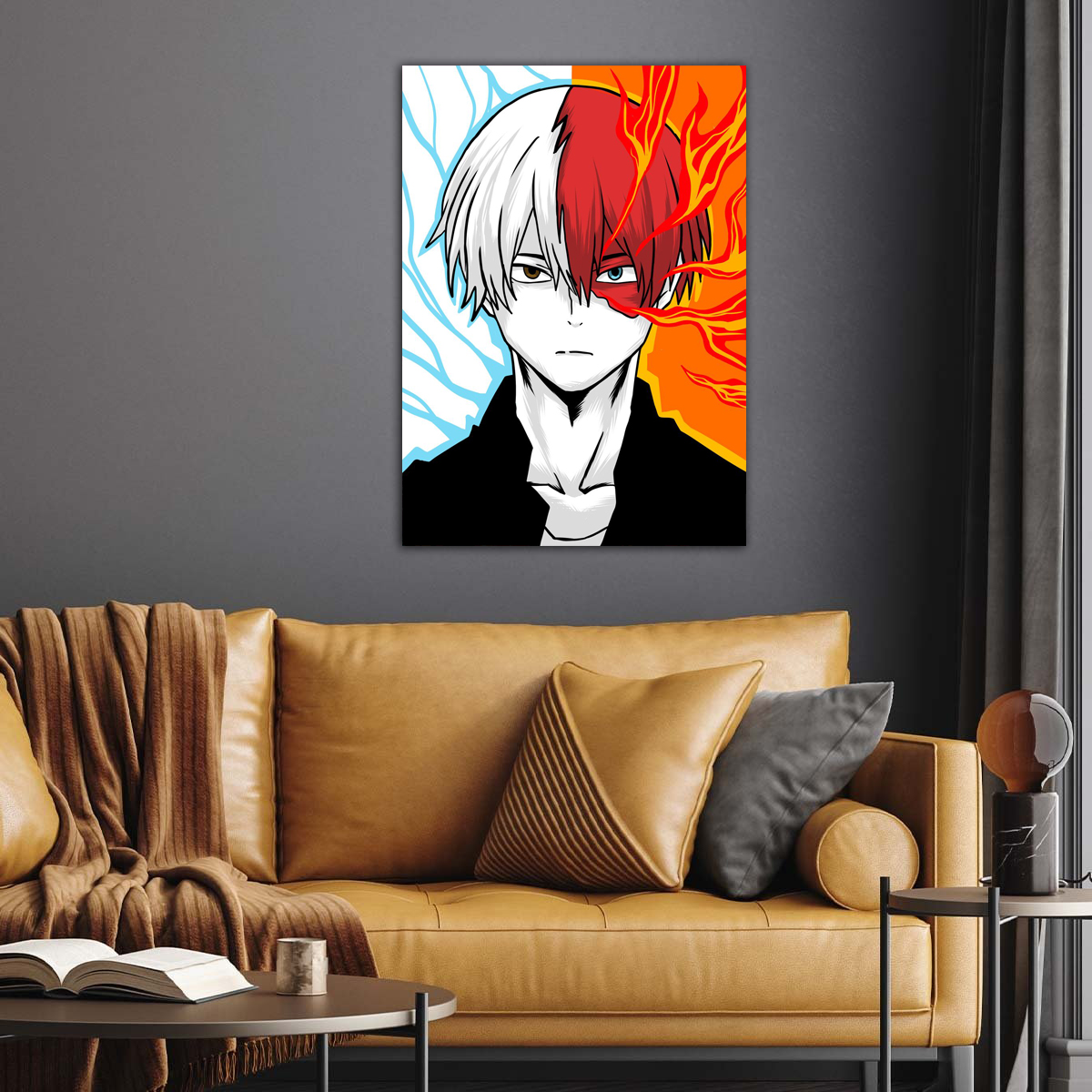 My Hero Academia | Shoto Todoroki Dual Quirk anime Poster