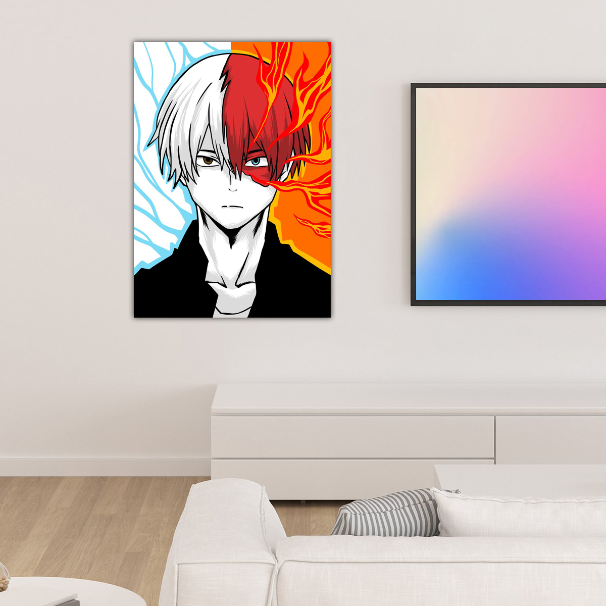 My Hero Academia | Shoto Todoroki Dual Quirk anime Poster