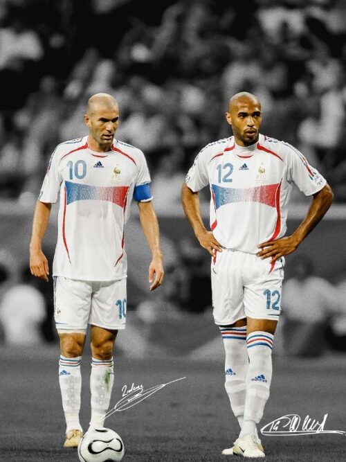 Zidane Amp Henry Soccer Poster