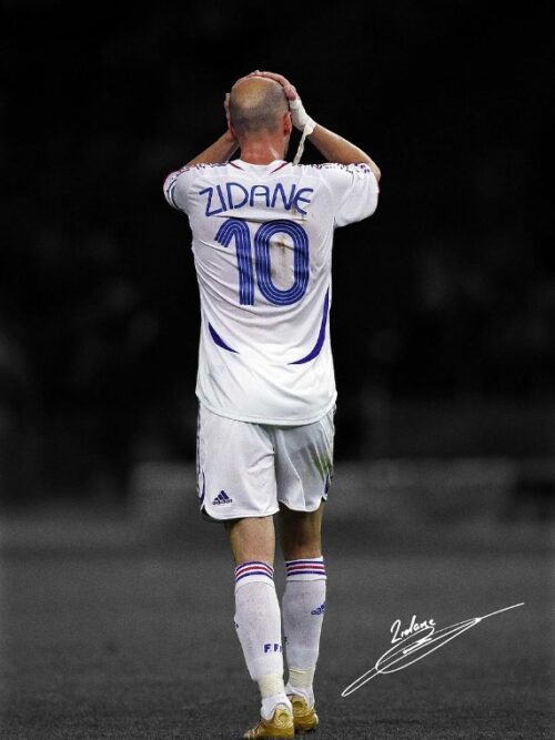 Zinedine Zidane Soccer Poster