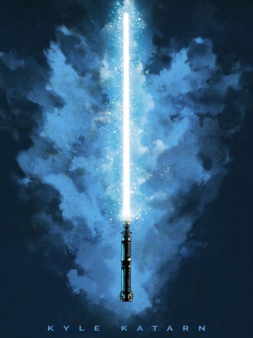 Kyle Katarn Lightsaber Star Wars Poster