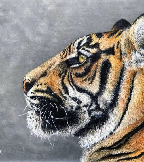 Abstract Tiger Painting Poster