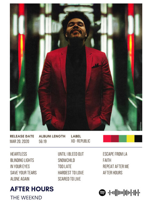 After Hours The Weeknd Album Poster