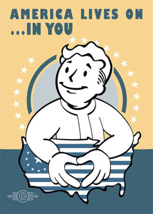 America Lives on in You Gaming Poster