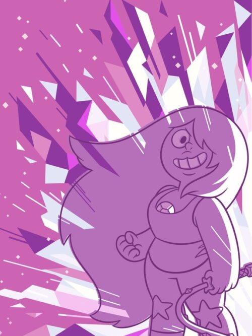 Amethyst Crystals Steven Universe Poster