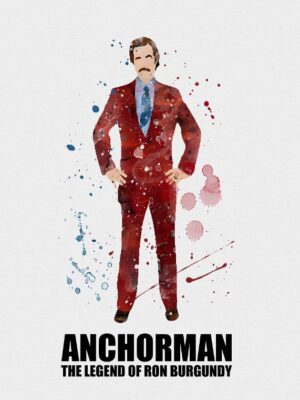 Anchorman Movie Minimalist Poster