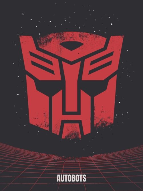 Autobots Minimalistic Transformers Poster