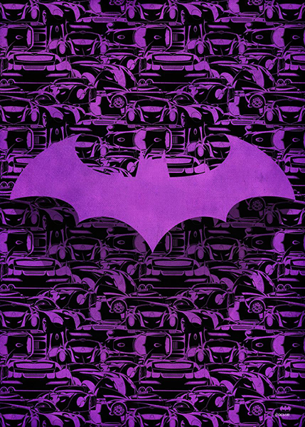 Batmobile Symbol of Hope Batman Poster