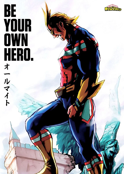 Be Your Own Hero My Hero Academia Japanese anime Poster
