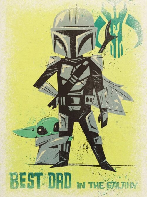 Best Dad in the Galaxy Star Wars Poster