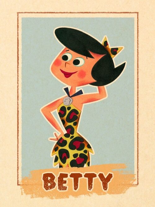 Betty Rubble The Flintstones Poster