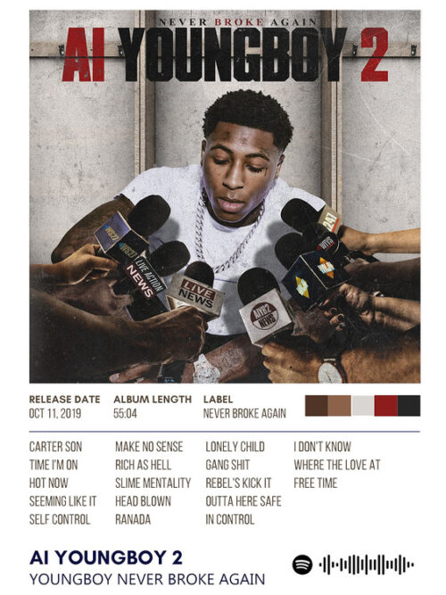 Ai Youngboy 2 By Youngboy Never Broke Again Album Poster
