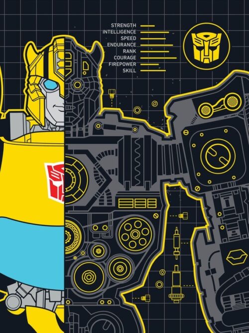 Bumblebee Inside Transformers Poster