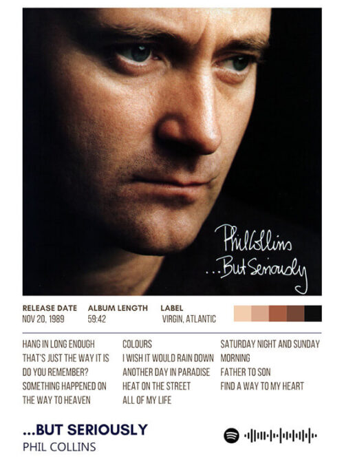 But Seriously Phil Colins Album Poster