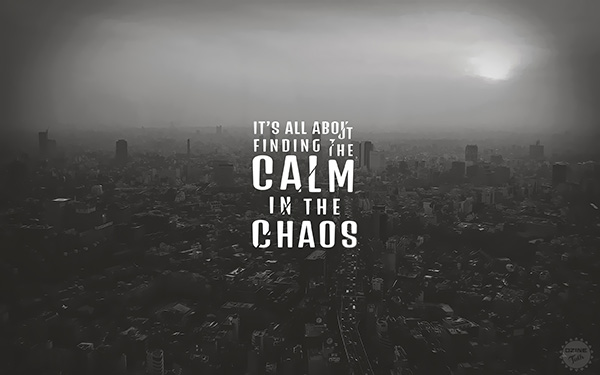 Calm in the Chaos Poster