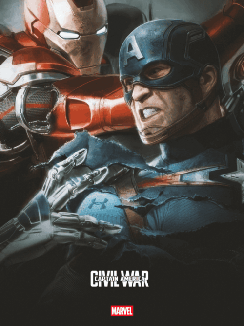 Captain America- Civil War (2016) Movie Poster