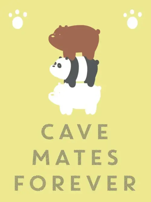 Cave Mates Forever We Bare Bears Poster