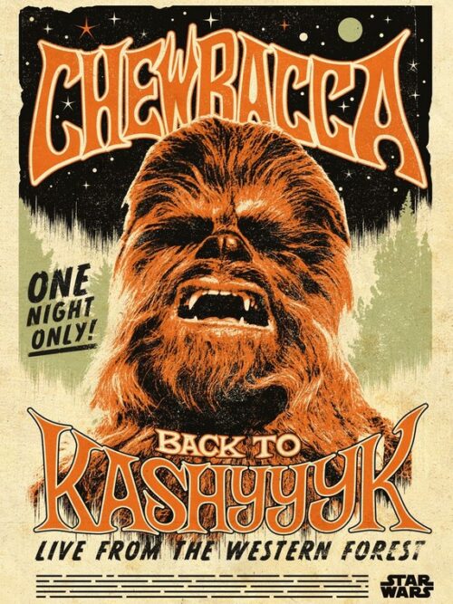 Chewbacca Star Wars Poster