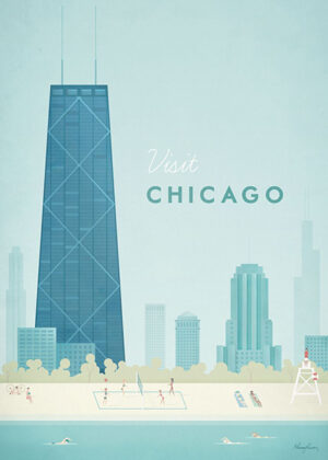 Chicago United States of America Minimalist Travel Poster