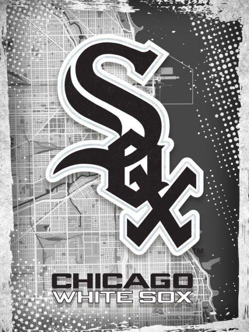 Chicago White Sox Major Basketball League City Maps Crests Poster