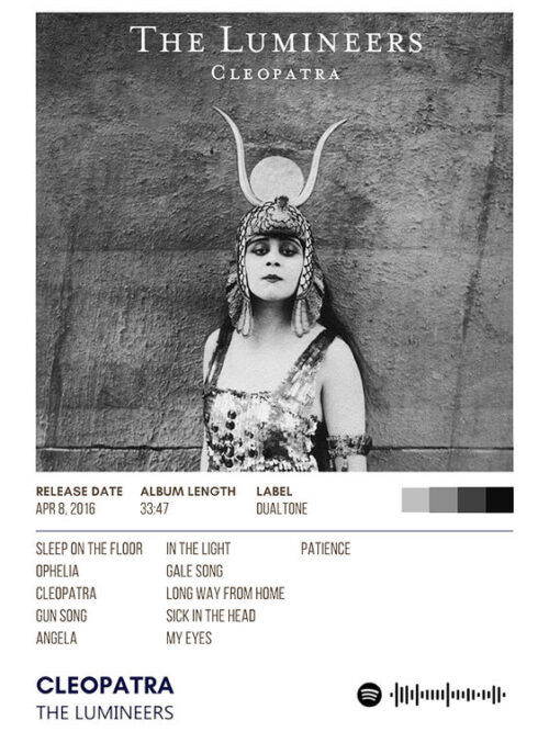 Cleopatra By Lumineers Music Album Poster