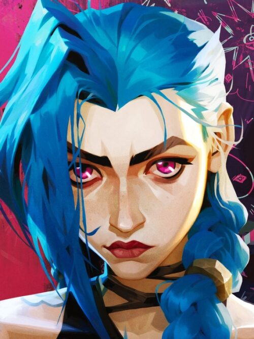 Close up Jinx Arcane Poster