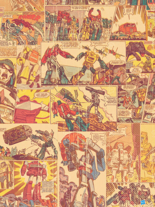 Comic Strip Transformers Poster