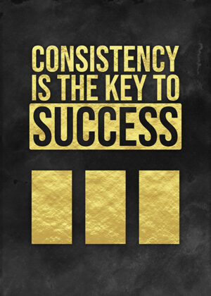 Consistency is the Key to Success Poster