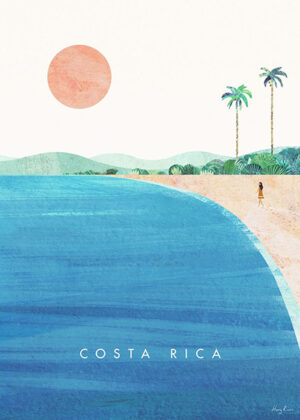Costa RIca Minimalist Travel Poster