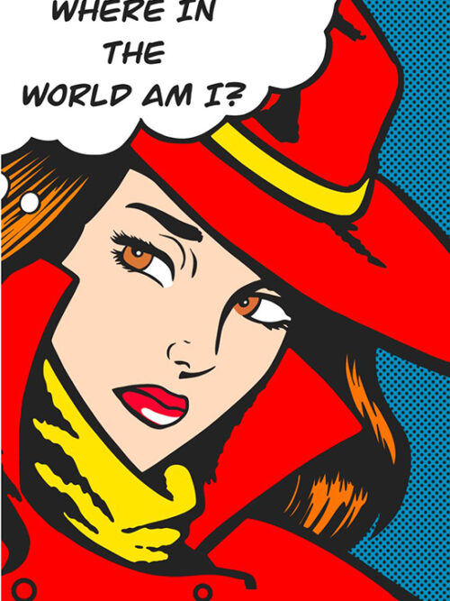 Cowboy Girl Retro Comics Pop Art Poster