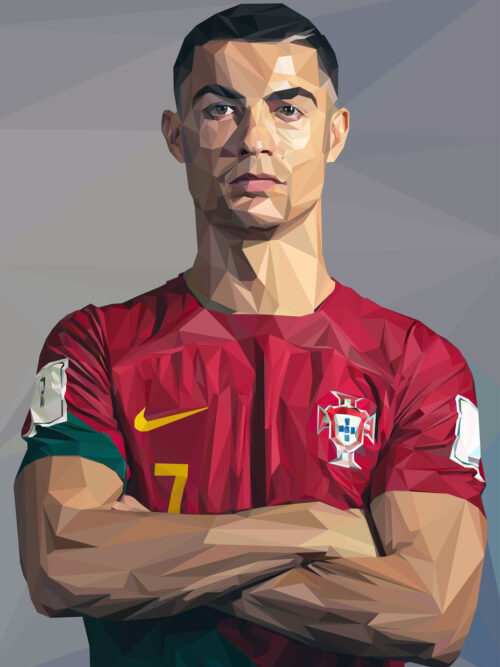 CR7 Cristiano Ronaldo Popart Poster