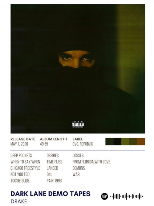 Dark Lane Demo Tapes By Drake Album Poster