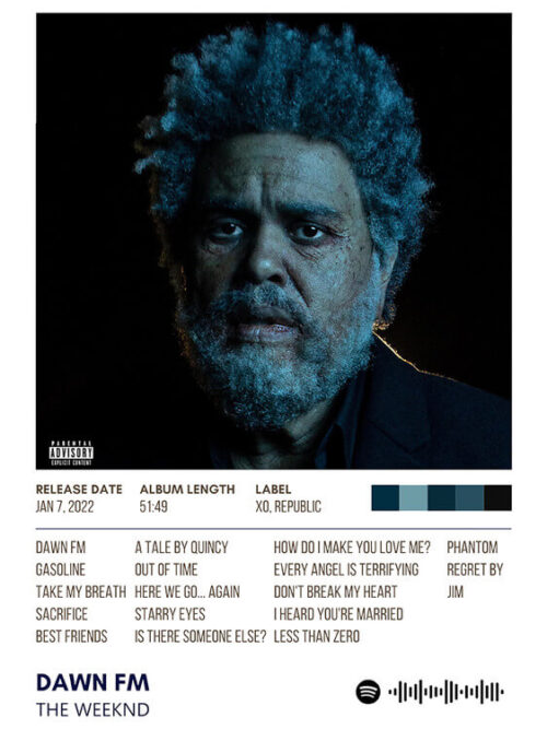 Dawn Fm By The Weeknd Poster