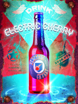 Electric Cherry Drink Poster