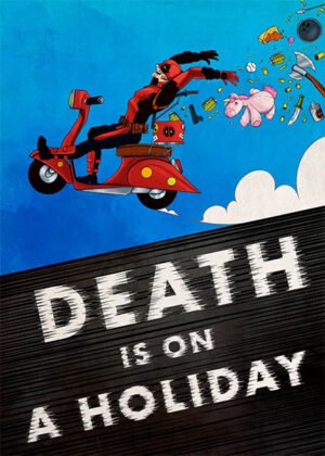 Death is on a Holiday Deadpool Comic Poster