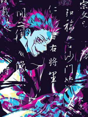 Sukuna Japanese Jujutsu Kaisen Poster