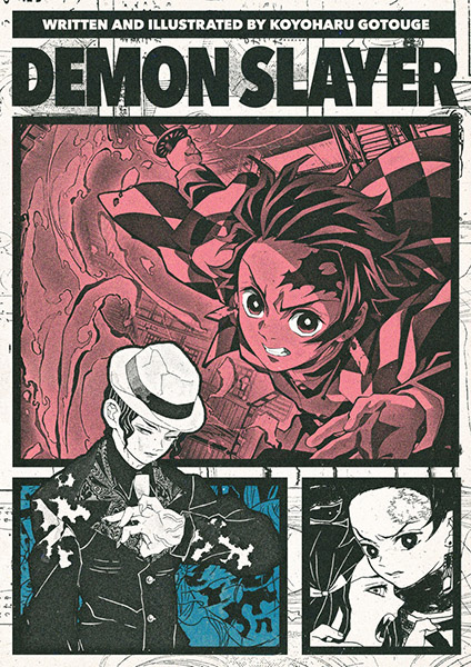 Demon Slayer minimal anime Poster